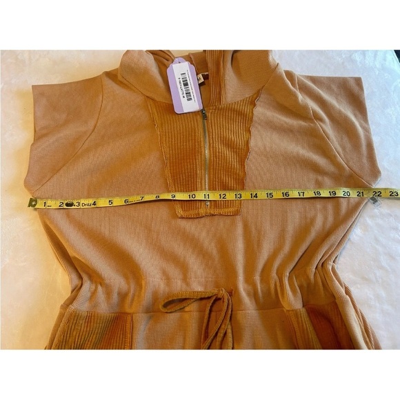 POL NWT Women's Tan/Orange Jumpsuit with Hood for casual wear size M - Picture 6 of 9
